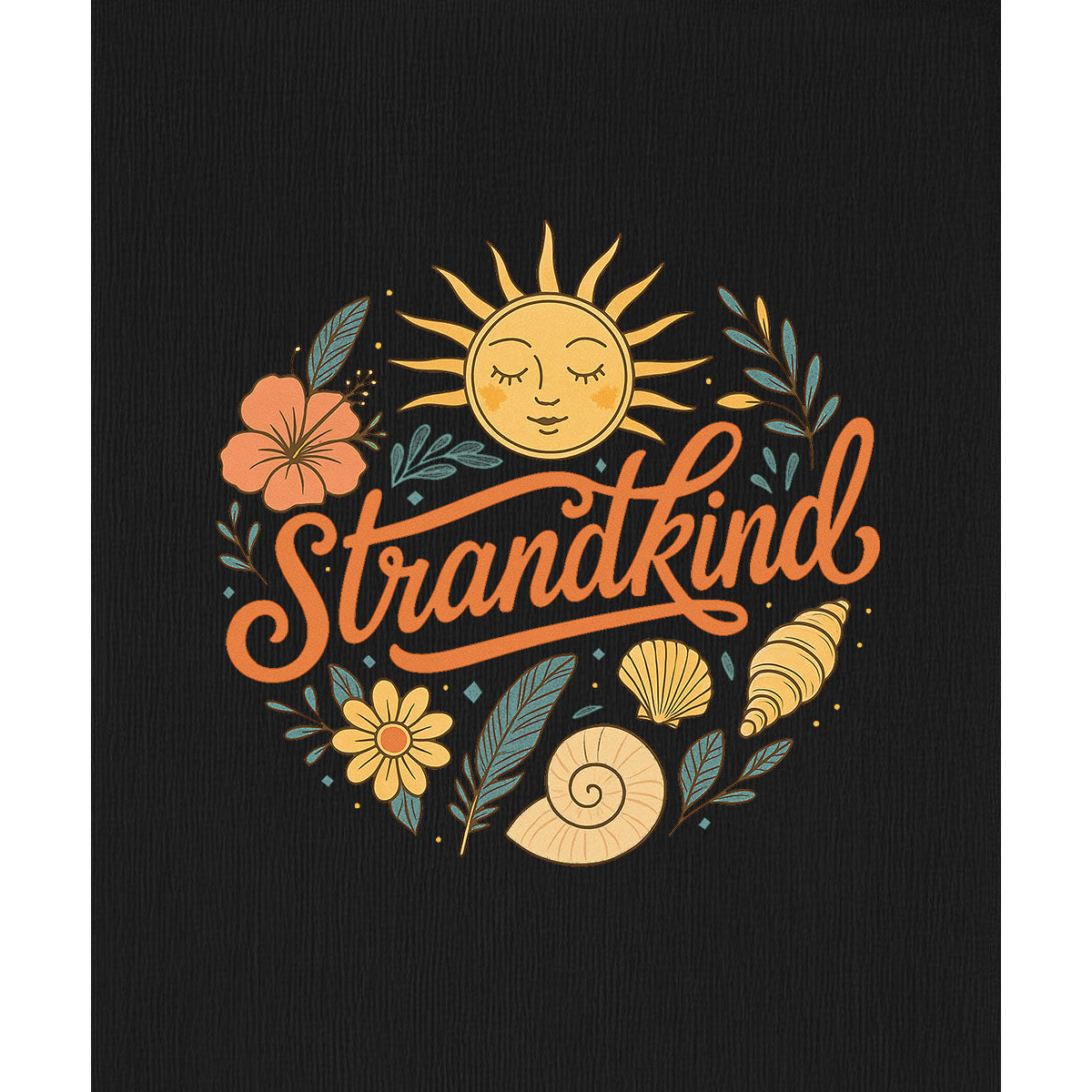 Strandkind  Damen Hoodie Premium Bio-Baumwolle | Backprint