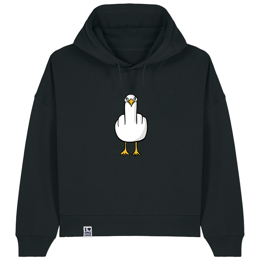 F**k You Möwe - Damen Hoodie | Bio-Baumwolle