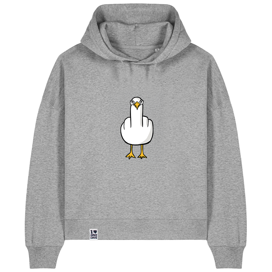 F**k You Möwe - Damen Hoodie | Bio-Baumwolle