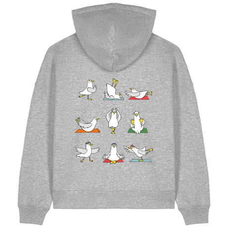 Yoga Möwen – Damen Hoodie | Bio-Baumwolle | Backprint