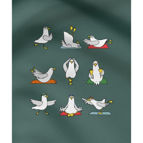 Yoga Möwen – Damen Hoodie | Bio-Baumwolle | Backprint