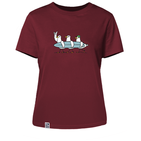 Surfermöwen - Damen Shirt | 100% Bio-Baumwolle