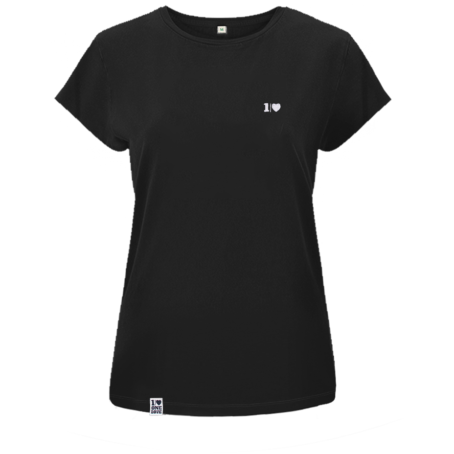 ONELOVE -  Damen Shirt | 100% Bio-Baumwolle | Edler Stick