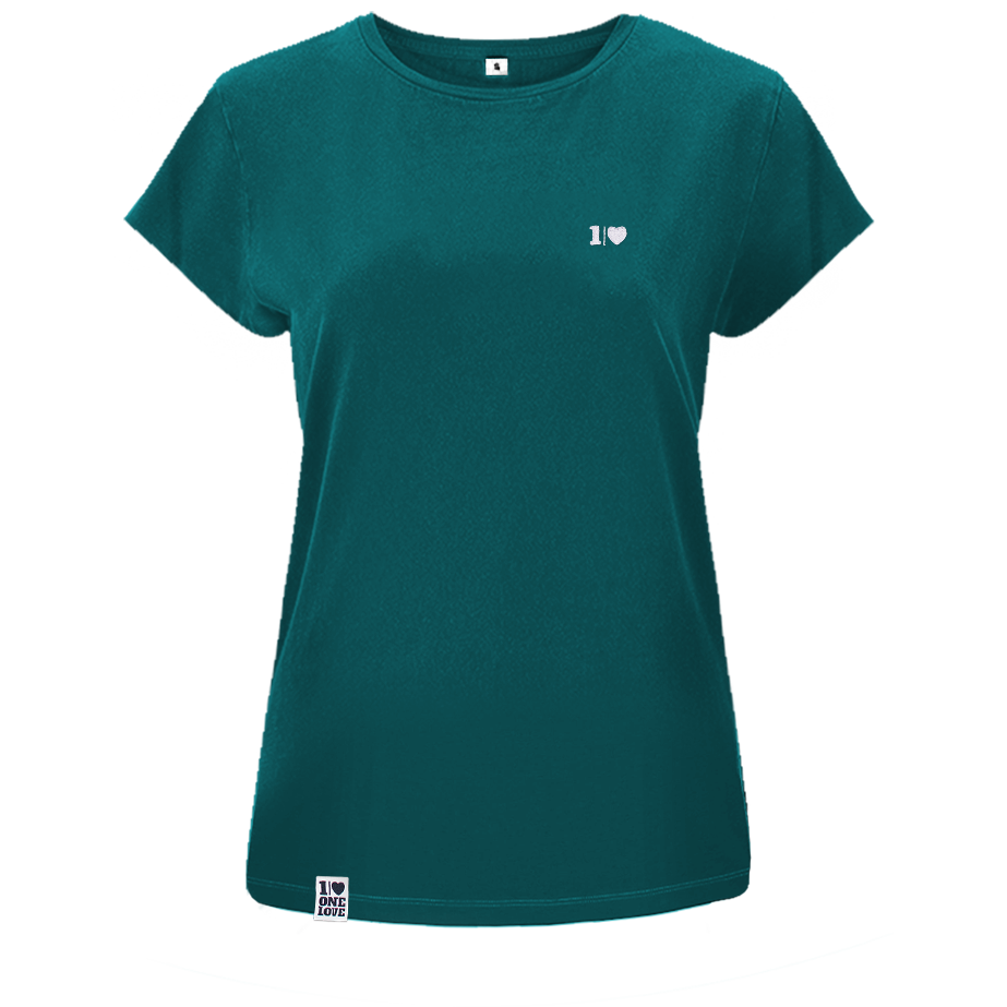 ONELOVE -  Damen Shirt | 100% Bio-Baumwolle | Edler Stick