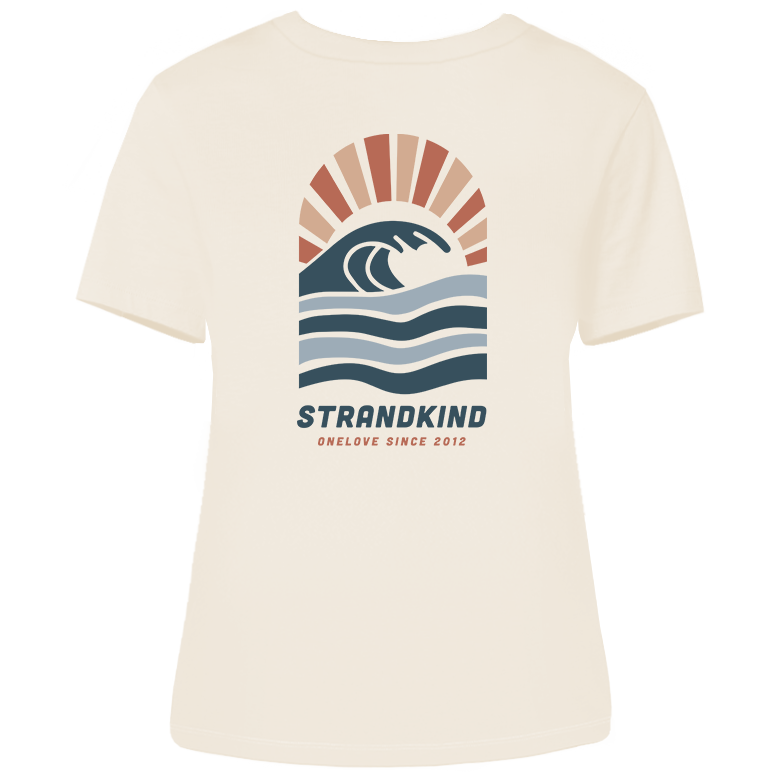 Strandkind – Damen Shirt | 100% Bio-Baumwolle | Backprint