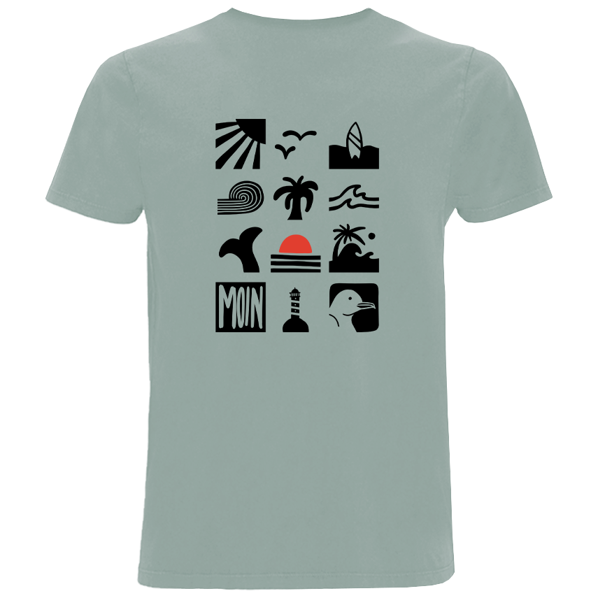 Meer in Sicht - Herren Shirt | 100% Bio-Baumwolle | Backprint
