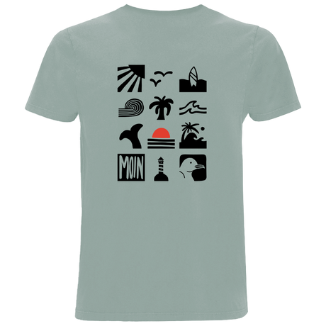 Meer in Sicht - Herren Shirt | 100% Bio-Baumwolle | Backprint