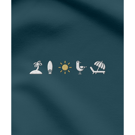 Beach Vibes - Herren Shirt | 100% Bio-Baumwolle | Edler Stick