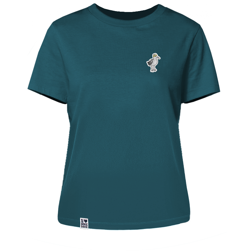 Hauk – Damen Shirt | 100% Bio-Baumwolle | Edler Stick