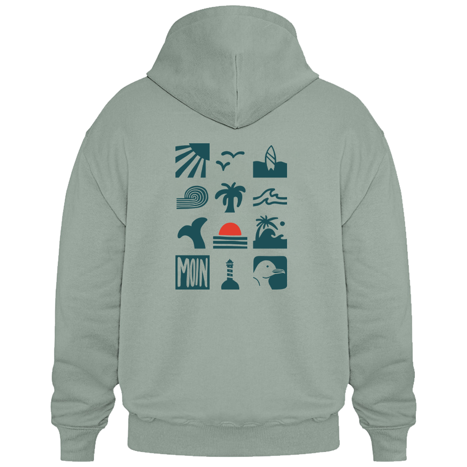 Moin & Meer – Unisex Hoodie | 100% Bio-Baumwolle | Oversized & Backprint