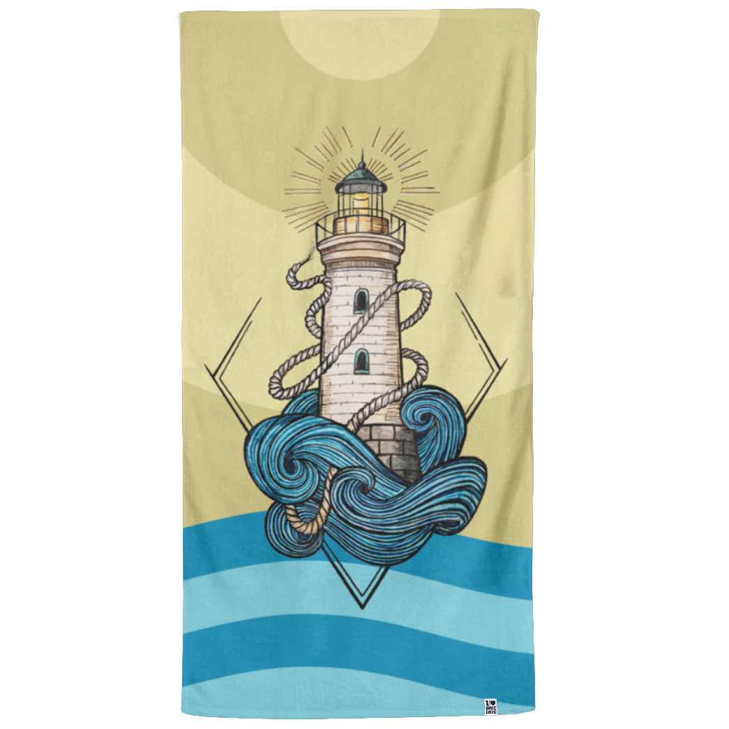 Leuchtturm-Liebe: Nachhaltiges Strandtuch