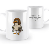 Möwe Wolle  Keramik Tasse