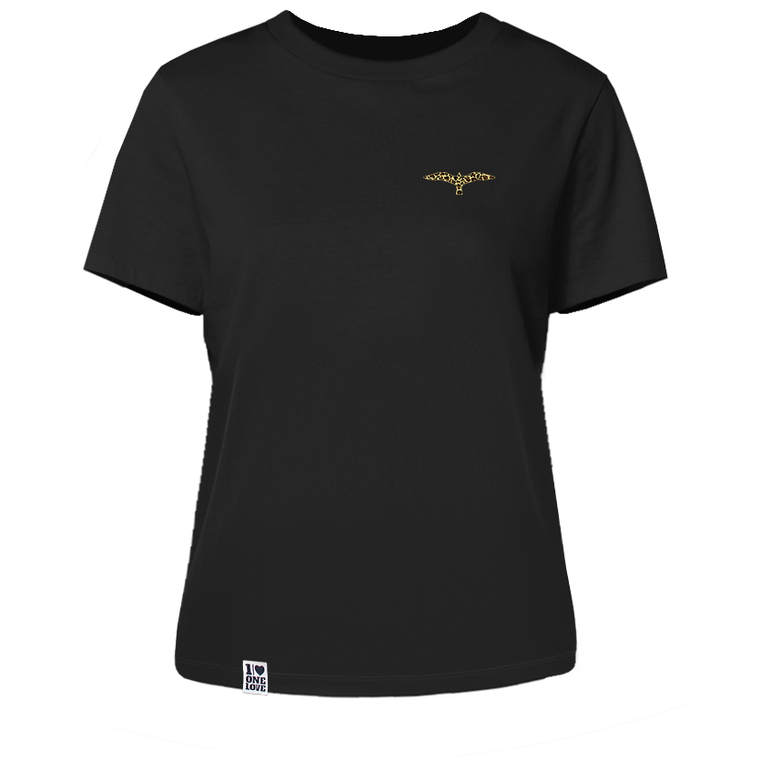 Leo-Möwe – Damen Shirt | 100% Bio-Baumwolle | Edler Stick