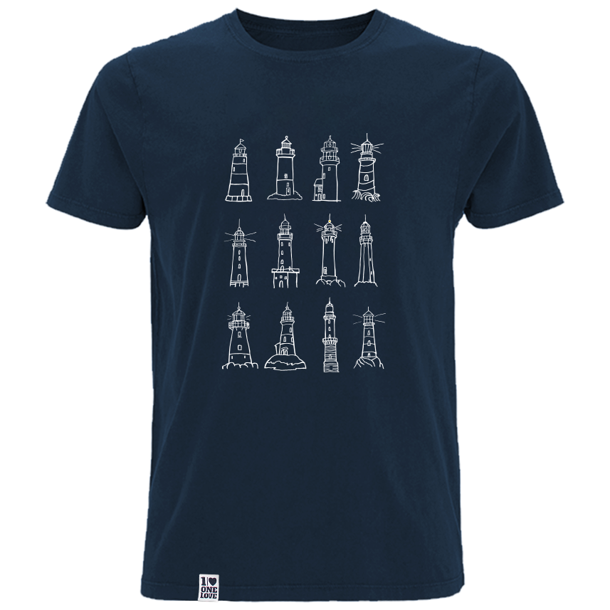 Leuchtturm Gefühl - Herren Shirt | 100% Bio-Baumwolle