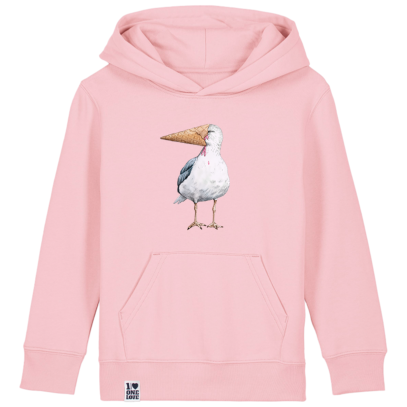 Leuchtendes Meer: Eisvogel Hoodie Kids