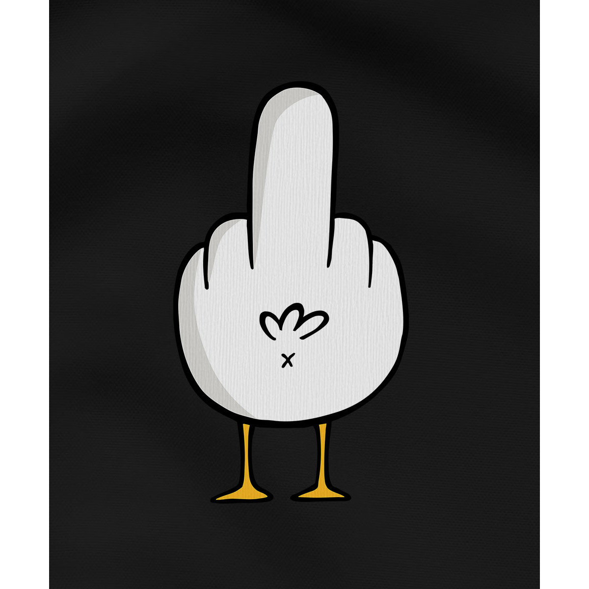 F**k You Möwe - Unisex Hoodie | 100% Bio-Baumwolle | Backprint