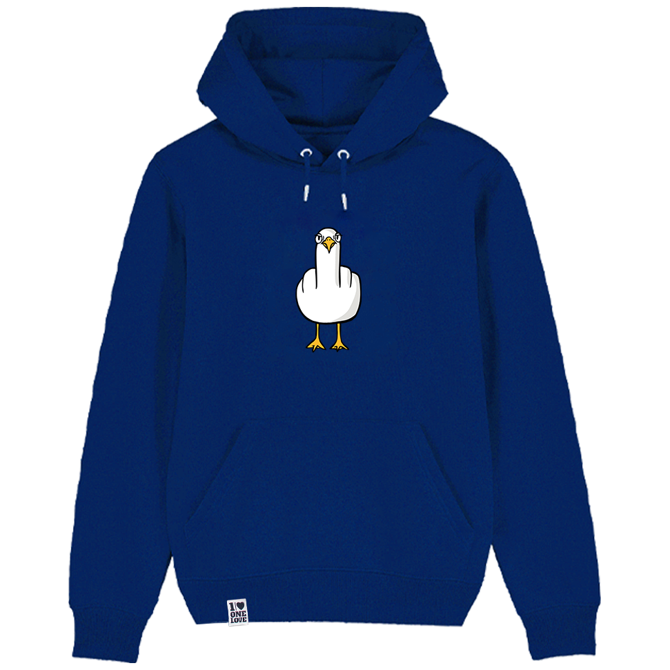 F**k You Möwe - Unisex Hoodie | 100% Bio-Baumwolle | Backprint