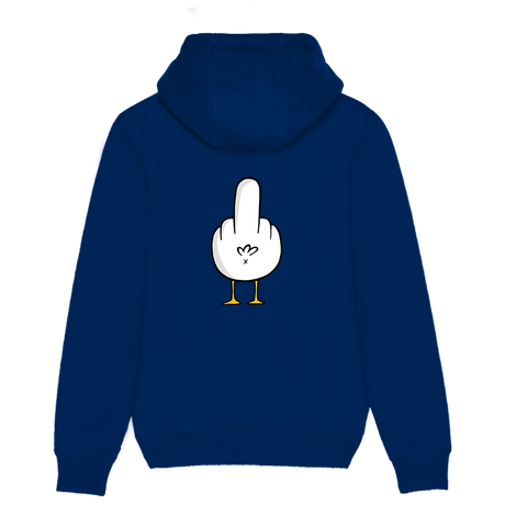 F**k You Möwe - Unisex Hoodie | 100% Bio-Baumwolle | Backprint