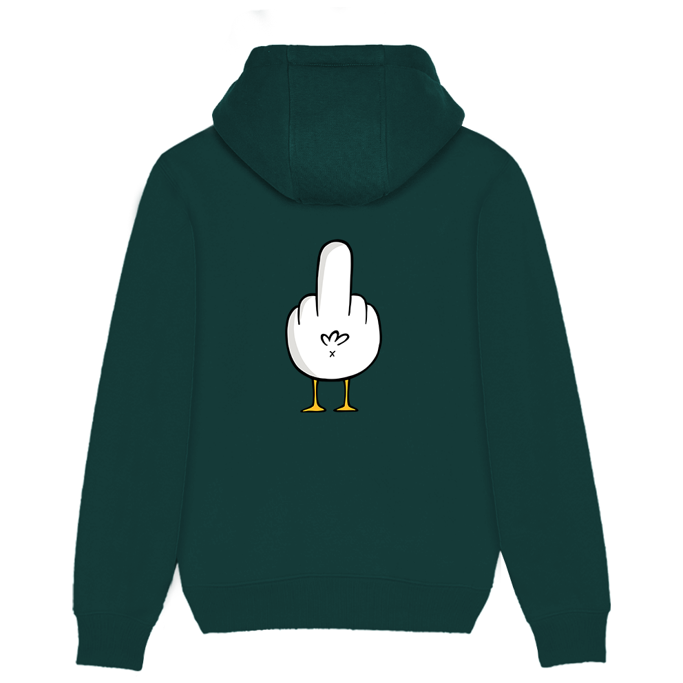 F**k You Möwe - Unisex Hoodie | 100% Bio-Baumwolle | Backprint