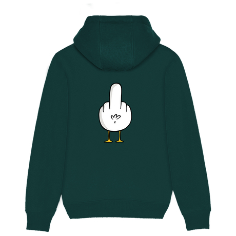 F**k You Möwe - Unisex Hoodie | 100% Bio-Baumwolle | Backprint