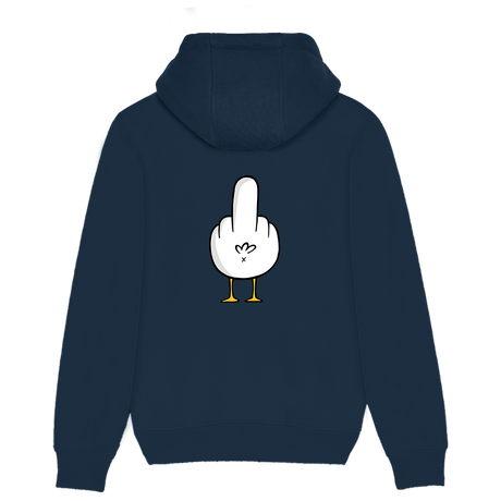 F**k You Möwe - Unisex Hoodie | 100% Bio-Baumwolle | Backprint