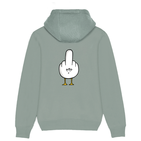 F**k You Möwe - Unisex Hoodie | 100% Bio-Baumwolle | Backprint