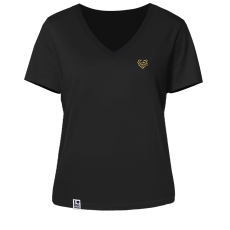 Wellenherz  - Damen Shirt | V-Ausschnitt