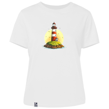 Leuchtturm & Meer - Damen Shirt | 100% Bio-Baumwolle
