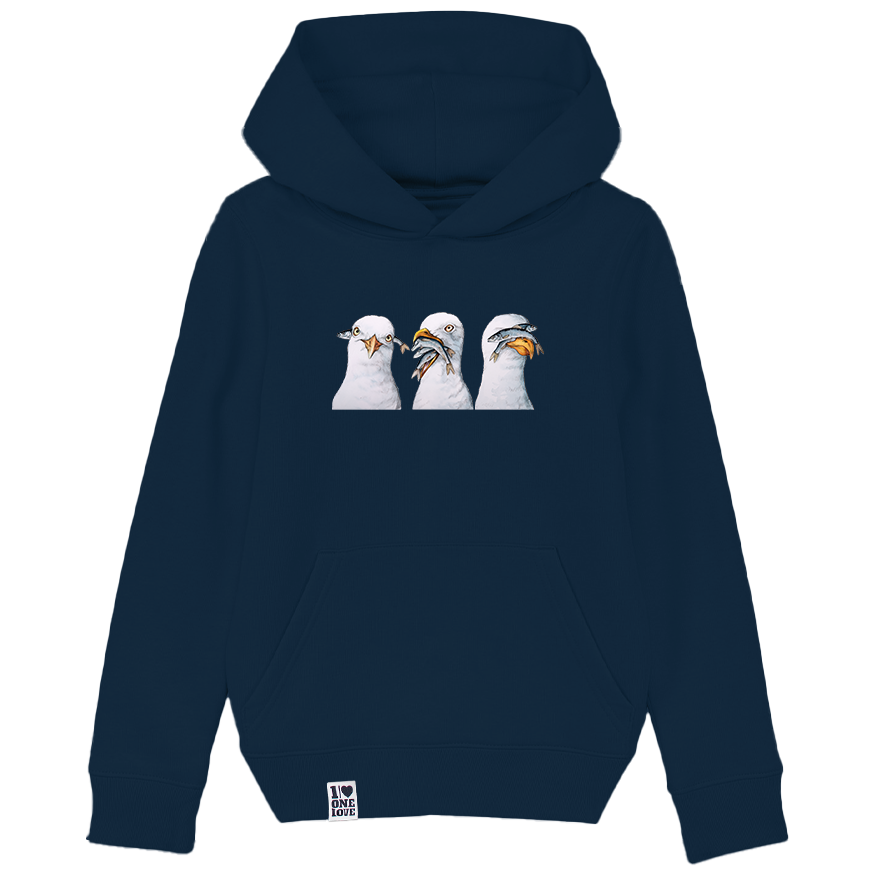Seemöwen-Zauber – Kids Hoodie für Meerfreunde