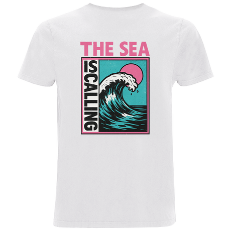 The Sea Is Calling - Herren Shirt | 100% Bio-Baumwolle | Backprint