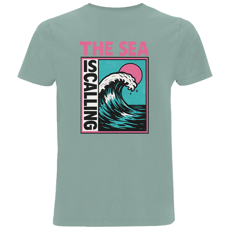 The Sea Is Calling - Herren Shirt | 100% Bio-Baumwolle | Backprint