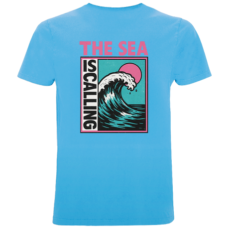 The Sea Is Calling - Herren Shirt | 100% Bio-Baumwolle | Backprint