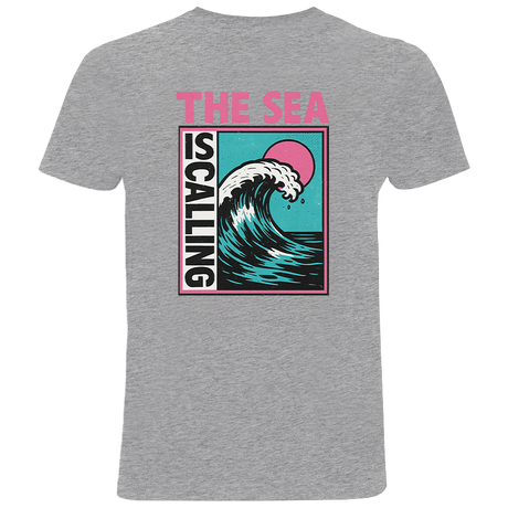 The Sea Is Calling - Herren Shirt | 100% Bio-Baumwolle | Backprint