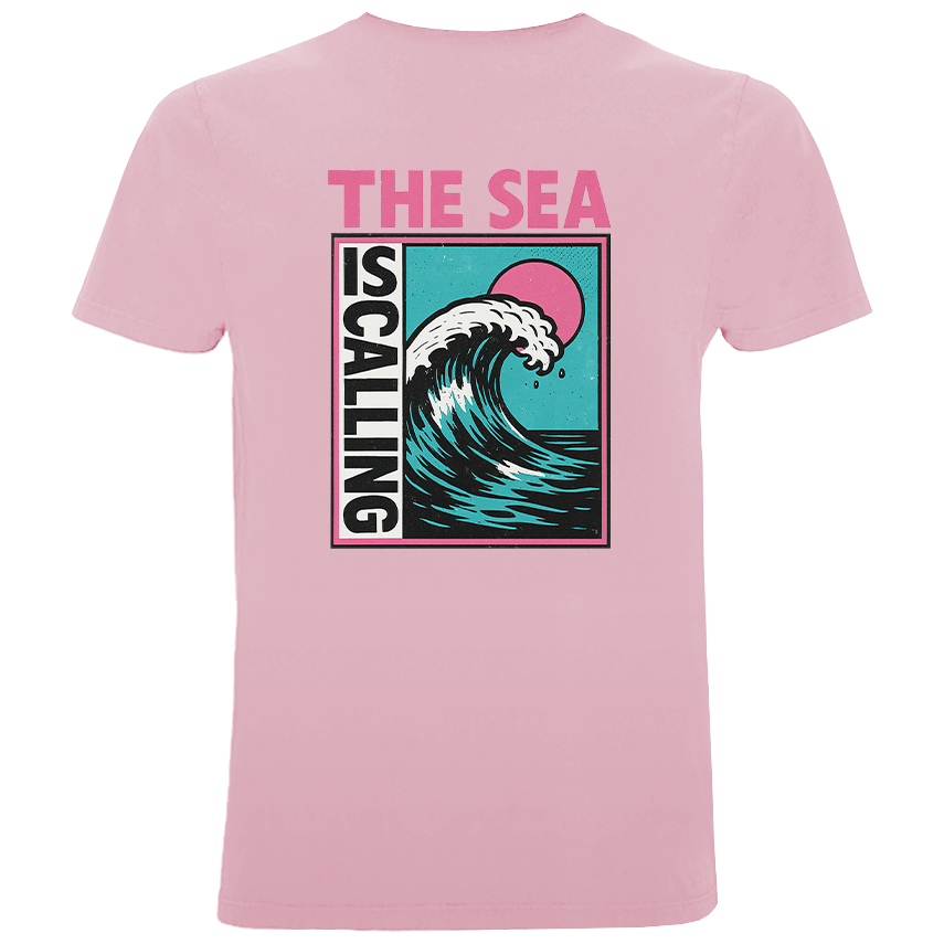 The Sea Is Calling - Herren Shirt | 100% Bio-Baumwolle | Backprint