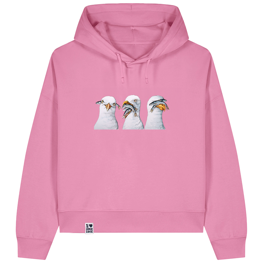 Möwen – Damen Hoodie | Bio-Baumwolle