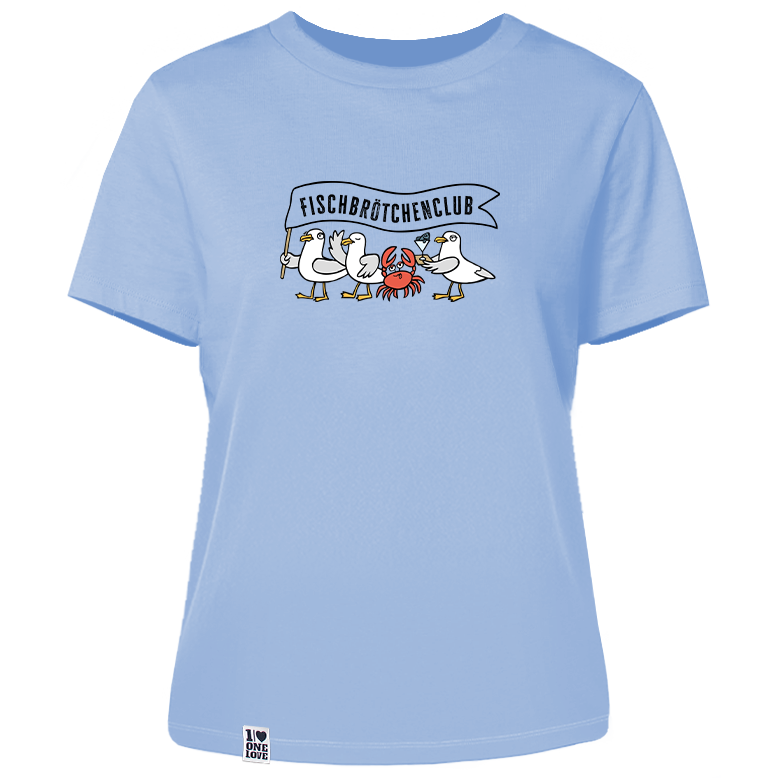 Fischbrötchenclub – Damen Shirt | 100% Bio-Baumwolle