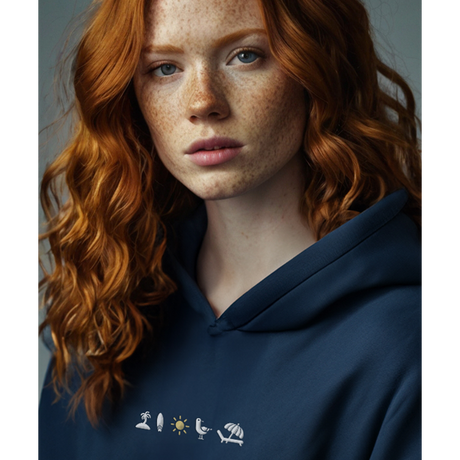 Ocean Vibes  – Unisex Hoodie | 100% Bio-Baumwolle | Edler Stick