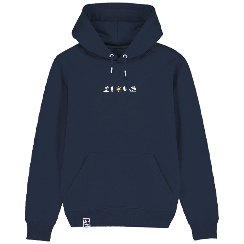 Ocean Vibes  – Unisex Hoodie | 100% Bio-Baumwolle | Edler Stick