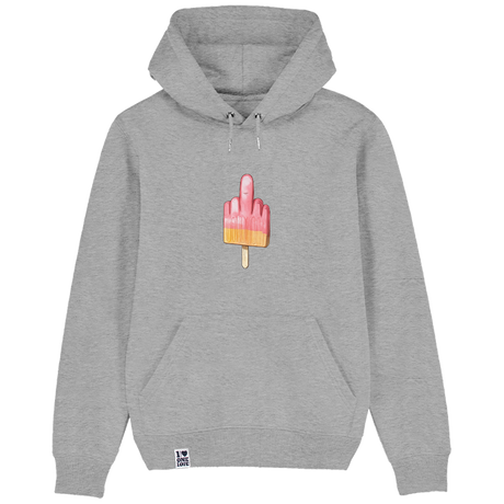 Mittelfinger Eis - Unisex Hoodie | 100% Bio-Baumwolle