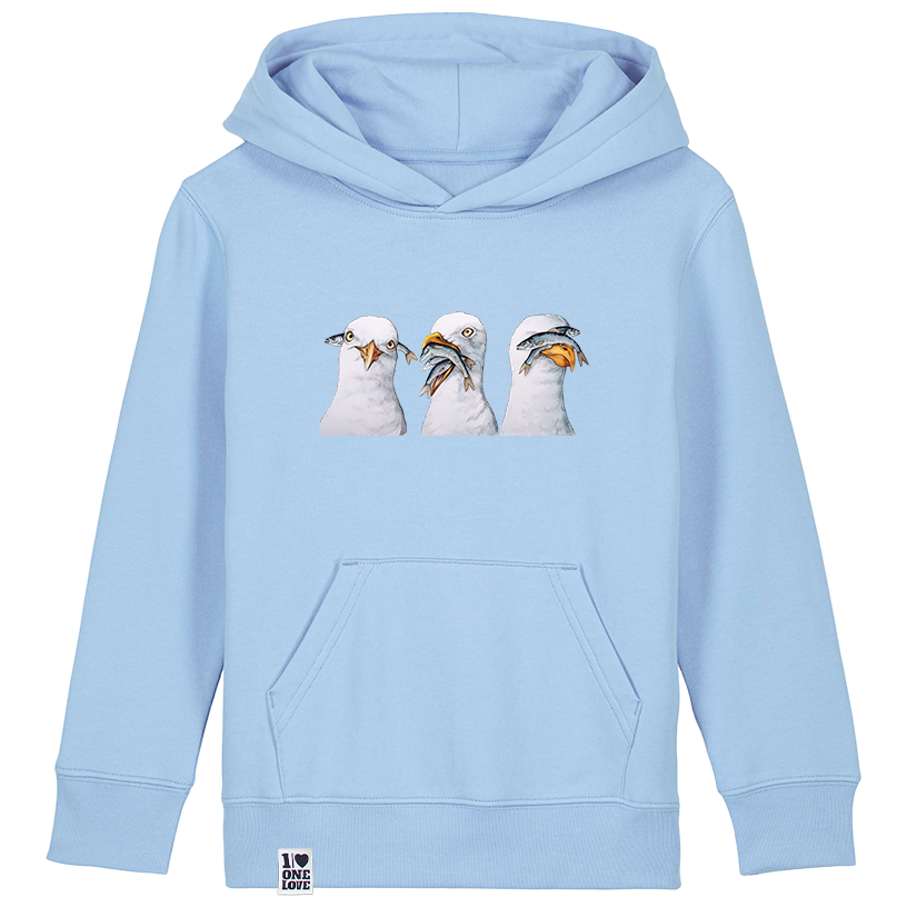 Kleine Küstenabenteurer – Möwen Hoodie Kids