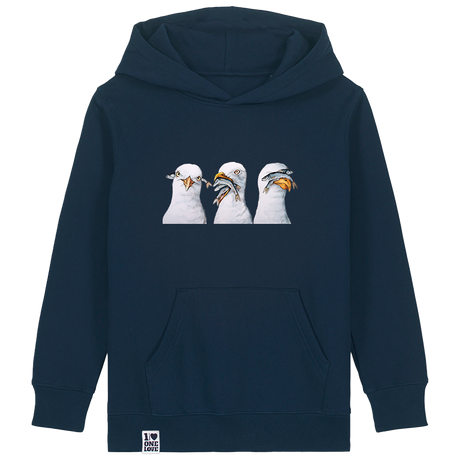 Kleine Küstenabenteurer – Möwen Hoodie Kids