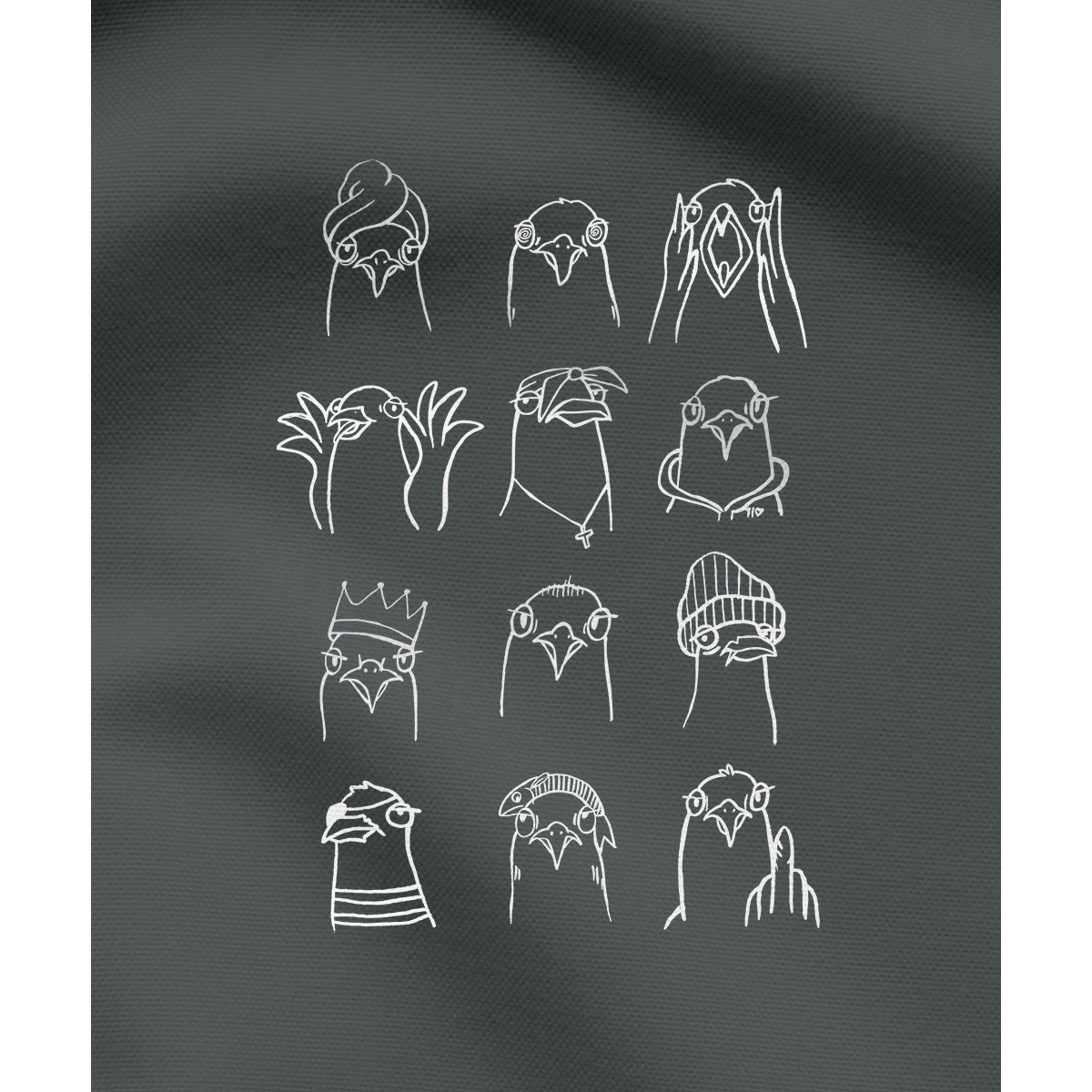 Möwen Collage – Herren Shirt | 100% Bio-Baumwolle