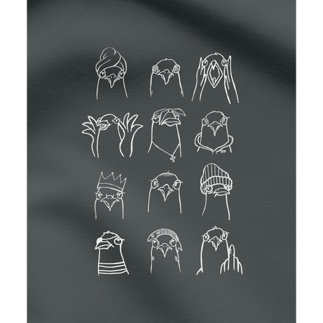 Möwen Collage – Herren Shirt | 100% Bio-Baumwolle