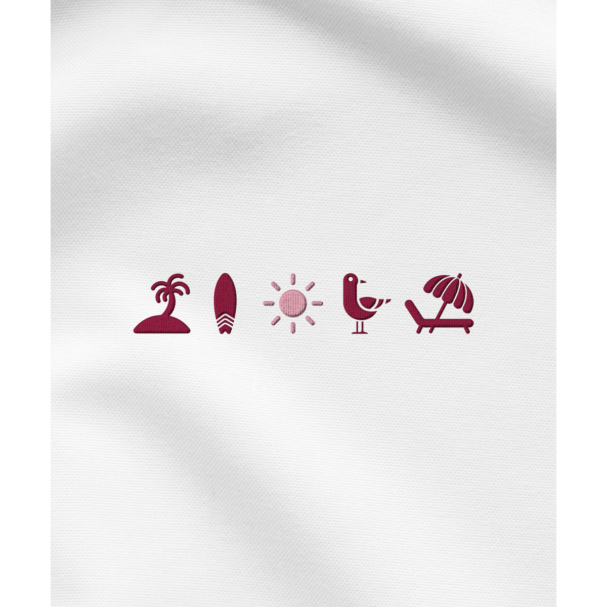 Beach Vibes - Damen Shirt | 100% Bio-Baumwolle | Edler Stick | 