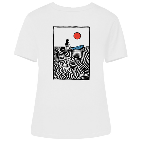 Surfer Vibes – Damen Shirt | 100% Bio-Baumwolle | Backprint