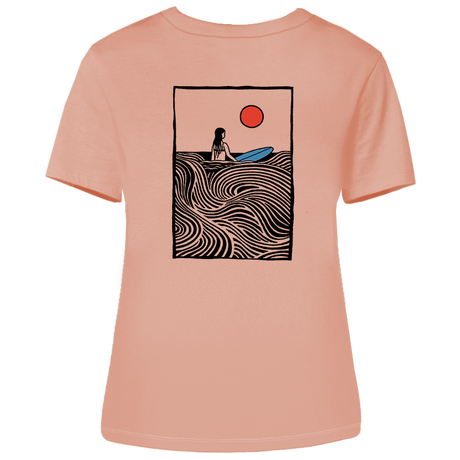 Surfer Vibes – Damen Shirt | 100% Bio-Baumwolle | Backprint