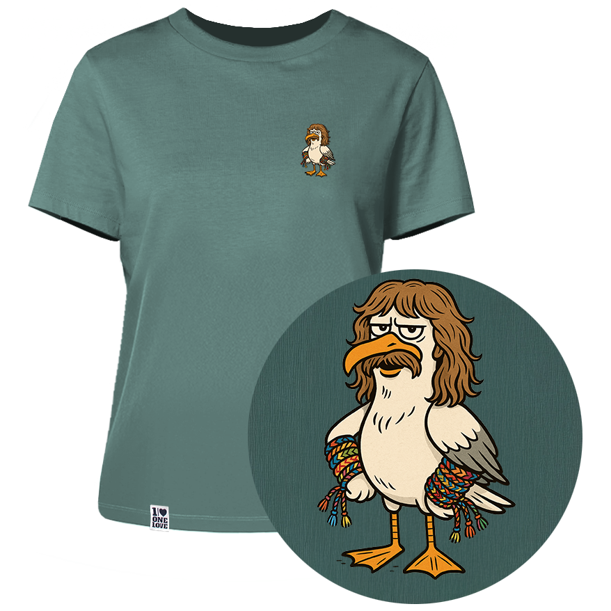 Möwe Wolle  - Damen Shirt | 100% Bio-Baumwolle