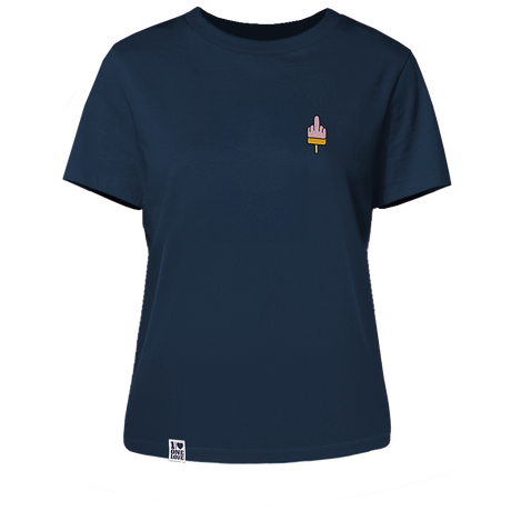 Mittelfinger Eis  - Damen Shirt | 100% Bio-Baumwolle | Edler Stick