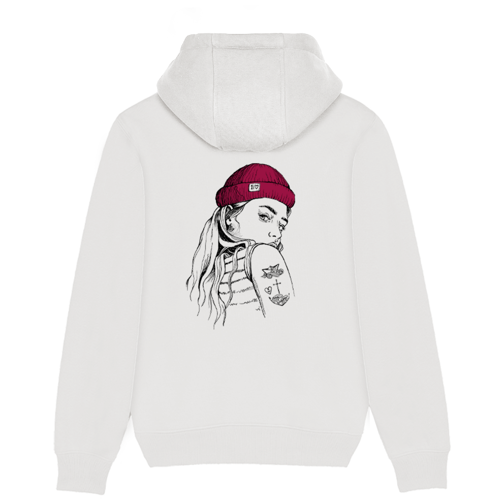 Skipperin Lucy – Unisex Hoodie | 100% Bio-Baumwolle | Backprint