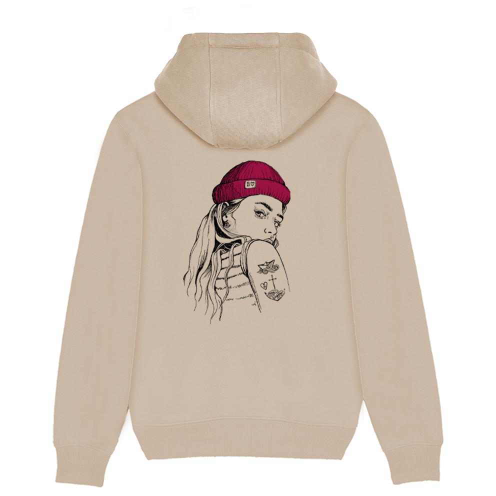 Skipperin Lucy – Unisex Hoodie | 100% Bio-Baumwolle | Backprint